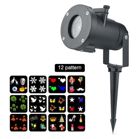 Ny stil LED-projektorlampe for julelys LED-projektor kompatibel med jul/halloween-projektorlampe vanntett IP65 julelys utendørs LED