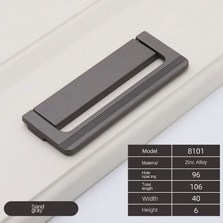 Platta möbelhandtag Skåpdörrknoppar FÄRG 4 FÄRG 4