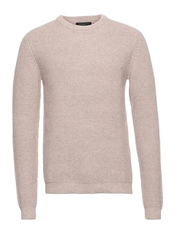Van Luke Crew Neck Knit Beige Bruuns Bazaar