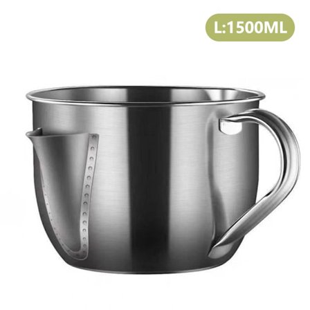 Fettseparator med lock och dubbel pipdesign