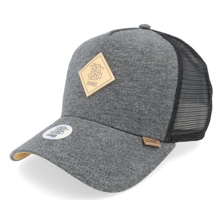 Djinns - Grå trucker Keps - Hft Cap Jersey Patch Charcoal Heather/Black Trucker @ Hatstore