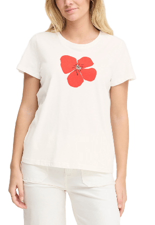 Fransa FRMAYRA TEE 1 T-shirt T-shirts & toppar Dam Röd XL