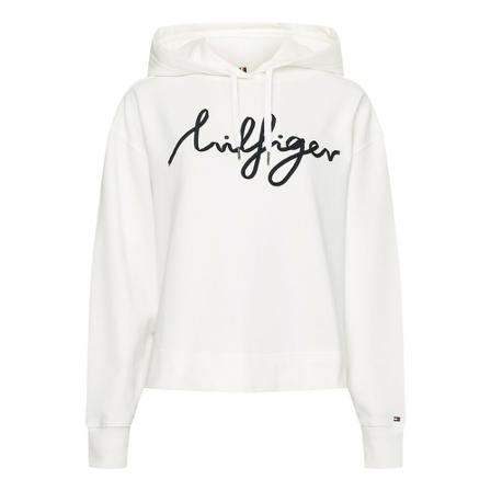 Tommy Hilfiger, Script Hoodie ww 0ww 34479 ybl Biały, Kobieta, Rozmiar: M