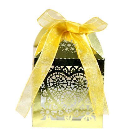 Skärbox 100 Stycken Bröllopsbil Alla Hjärtans Dag Presentförpackning Bröllopsbankett Presentförpackning Ihålig Godisask Bröllopsbrud Alla Hjärtans Dag