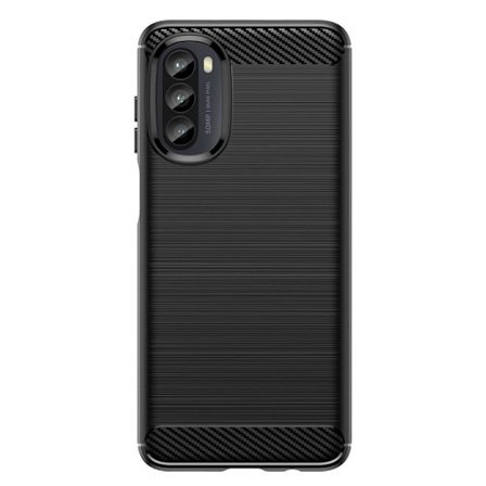Motorola Moto G52 Karbon fiber texture Skal - Svart