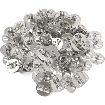 100 stk. Metal Trævæge Klemmer, Lysvæge Base, Lysvæge Holder Flige til Lysfremstilling, Lys DIY