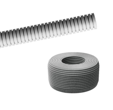 Pmflex K-rør 25mm grå (50m)