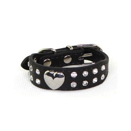 Hundhalsband med stenar XXS 2.0 x 25 cm