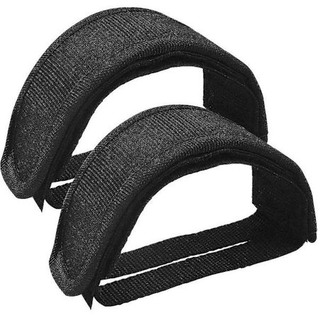 1 Par Universal Sykkelpedalstropper, Justerbare Sklisikre Doble Selvklebende Pedal Tåklips Nylon Pedalstropper, Sykkeltilbehør