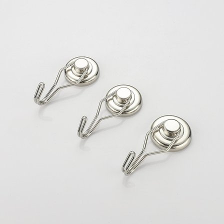 3 magnetiske kroge, trækkraft op til 25 kg, magnetiske kroge, magnet