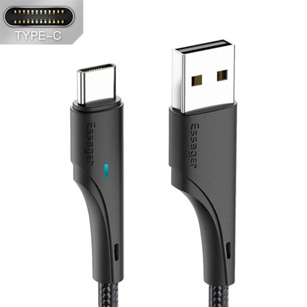 USB Typ C-kabel Snabbladdningsdatakabel 2MTYPE-C TYPE-C