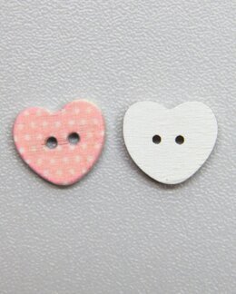 Knapp rosavitprick hjärta - New Old Company