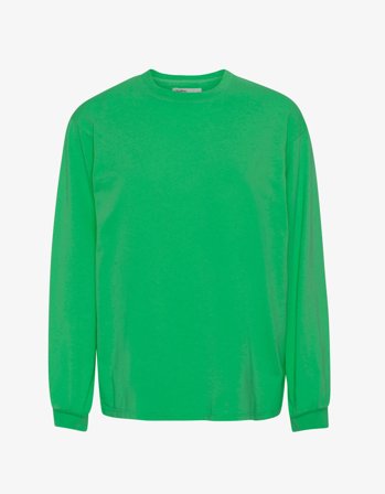 Oversized Organic LS T-shirt - Kelly Green - XS