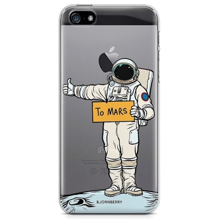Bjornberry iPhone 5/5S/SE TPU Skal - Astronaut