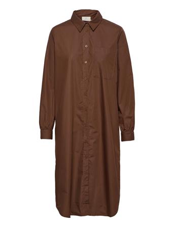 Kamerama Shirt Dress Brown Kaffe