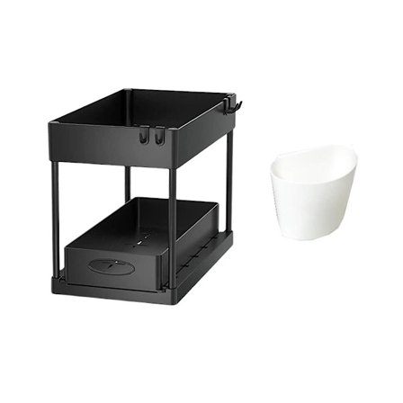 2 stk. Skuffesystem til Skab, Vask Organizer og Opbevaring 2 Lag Multifunktionel Organizer