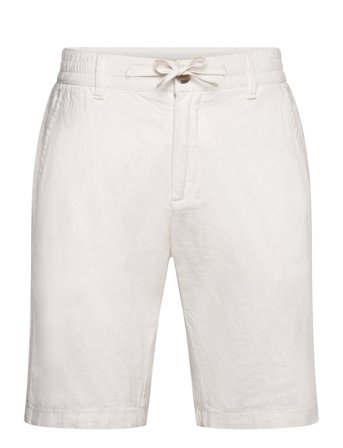 Lindbergh Linen Shorts - White - XXL