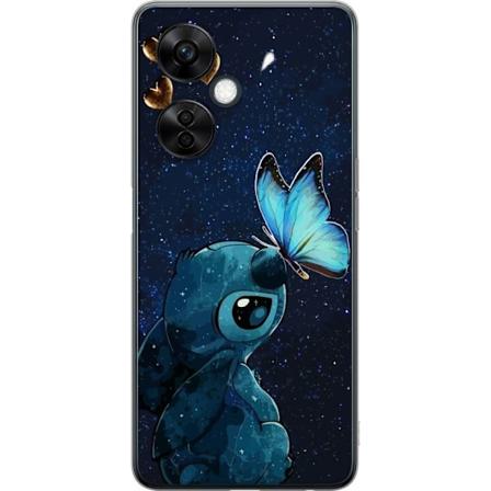 OnePlus Nord CE3 Gjennomsiktig deksel Stitch sommerfugl