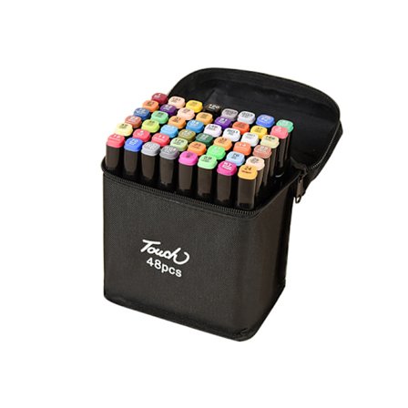 48 farger dobbelthodet tusj penn barn DIY maling fargelegging hurtigtørkende