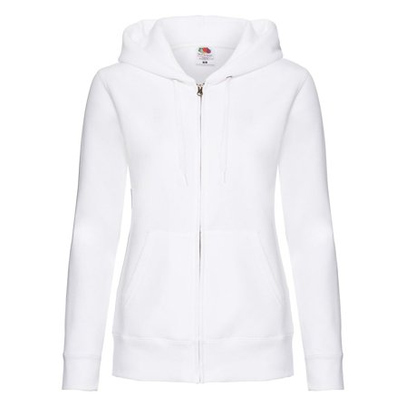 FRUIT OF THE LOOM Zip Hoodie dam vit L - Lyreco - Yrkeskläder - Tröjor och Sweatshirts - Zip-tröjor