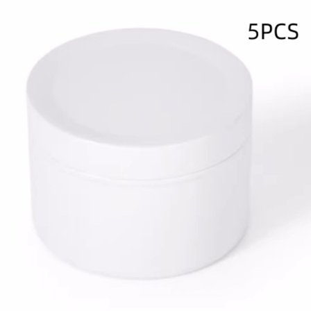 5 st Metallburkar Doftljuskoppar VIT white