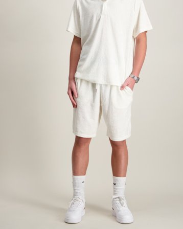 RYVLS Terry Shorts Kremowy Szorty Chłopiec - Kids Brand Store