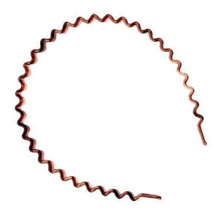 2x Vågig Hårband i Plast, Som Beskrivet