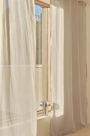 Jotex - Voile Gordijn 2-pak Beige beige - CORINNE - Koop Multifunctionele gordijnen bij Jotex