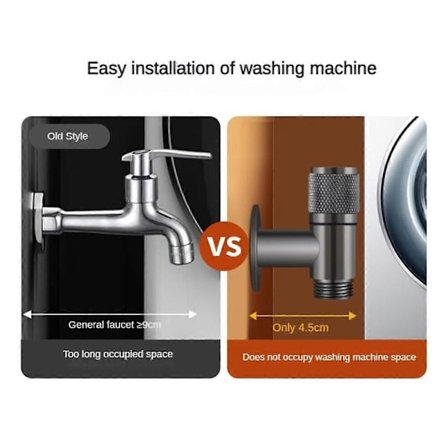 En av tre ut Trevägs Kontroll Tvättmaskin Blandare silver