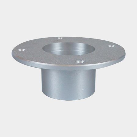 Placa de base Barka, Ø18 cm, para pedestal Ø8 cm