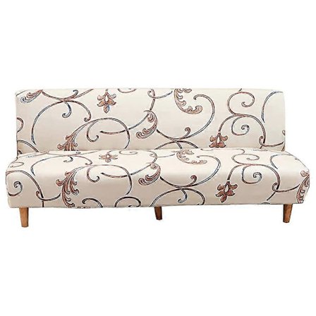 Sofföverdrag utan armstöd stretch armlös soffa överkast 1-sits sofföverdrag