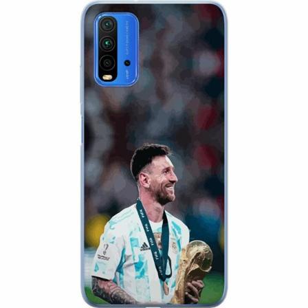 Xiaomi Redmi Note 9 4g Genomskinligt Skal Messi