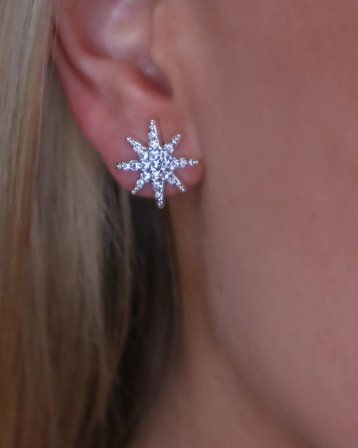 IOAKU ALFA STAR STUD EARRINGS Couleur argent Bijoux Fille - Kids Brand Store