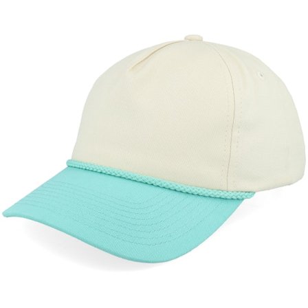 Equip - Gris unconstructed Casquette - Rope Stone/Mint Green Mid A-Frame Golfer @ Hatstore
