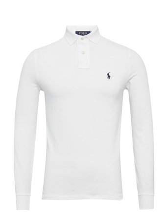 Polo Ralph Lauren Custom Slim Fit Mesh Polo Shirt - White - XS