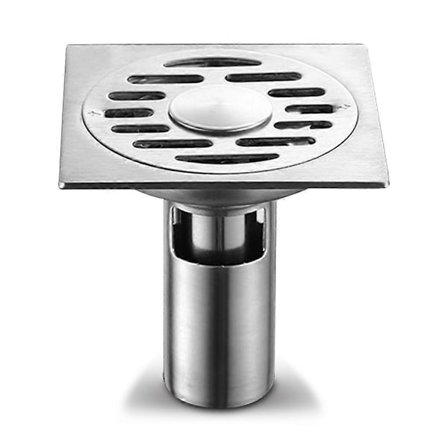 Gulvsluk Anti-lukt Dusjsluk Anti-tetting Hårfanger Samler Vaskekurv Rustfritt Stål Sluksil Baderom Toalett Badekar Til db