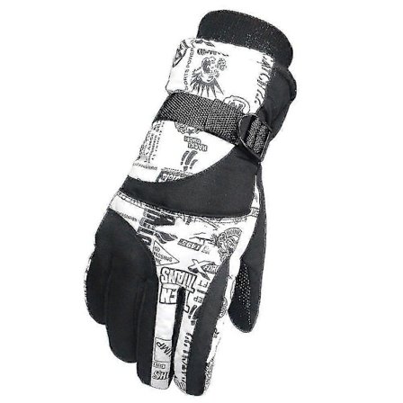 1 par skihandsker, varme, vindtætte, skridsikre til vinter udendørs sne motorcykel cykling