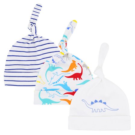 Dragon arrow 3PCS Baby Bow Hat Newborn Boys Girls Cotton Adjustab