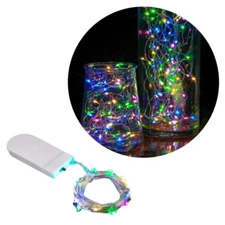 1M Mini LED Light Loop Battery -Drift flerfarvet flerfarvet