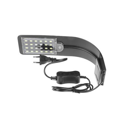 Akvaarion LED-kiinnitysklipsilamppu kaloille, erillinen 220V 24 helmiä korkea kirkkaus sininen ja valkoinen