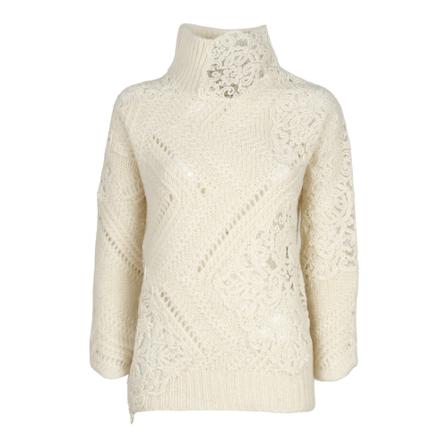 Ermanno Scervino, Turtlenecks Wit, Dames, Maat:S