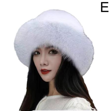 Vinterhatt För Damimitation Päls Räv Pullover Hatt Outdoor Wa