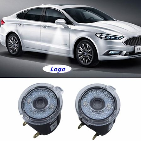 2ST för Ford EDGE MONDEO EXPLORER EVEREST F150 Focus 2015-2017 Welcome Light Backspegelljus