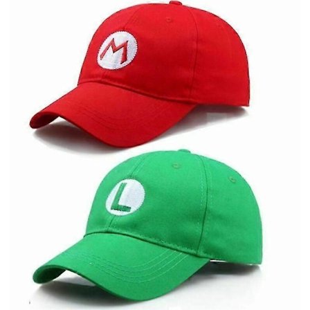 Super Mario Bros Odyssey Luigi Baseball Kasket Børn Voksne Justerbar Cosplay Hatte