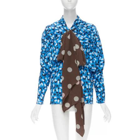 Marni Pre-owned Pre-owned Polyester tops , Blauw , Dames , Maat: S