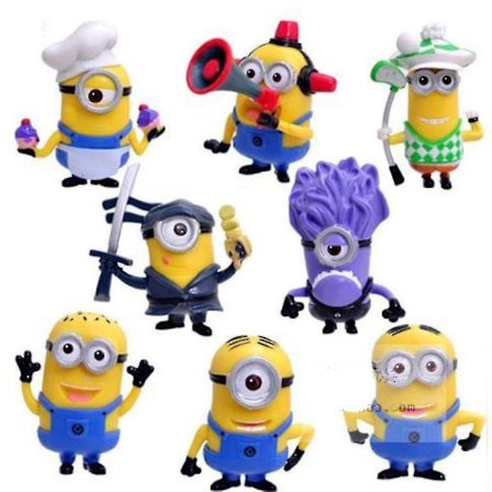 Børnegaver Design 8-pak Minion Figur ES53