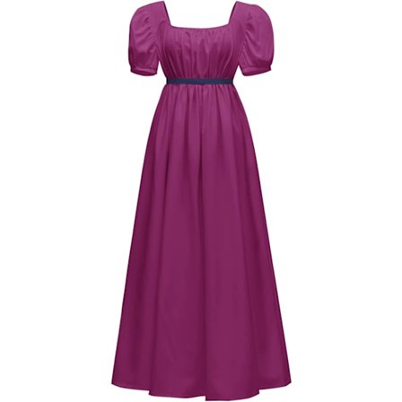 Regency Klänningar för kvinnor med satäng skärp