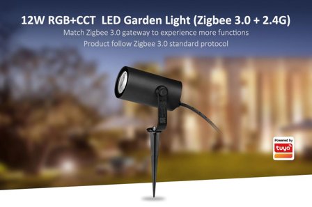 SYNERGY 21 LED Garten Lampe 12W RGB+CCT Zigbee3.0 +2,4G 230V *Milight/Miboxer*