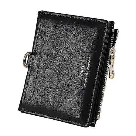 Naisten yksinkertainen retro-kirjaimilla varustettu lyhyt lompakko kolikkokukkaro korttikotelo käsilaukku Bk