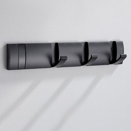 Klädkrokar Vikkrok SVART 4 ​​KROKAR 4 KROKAR